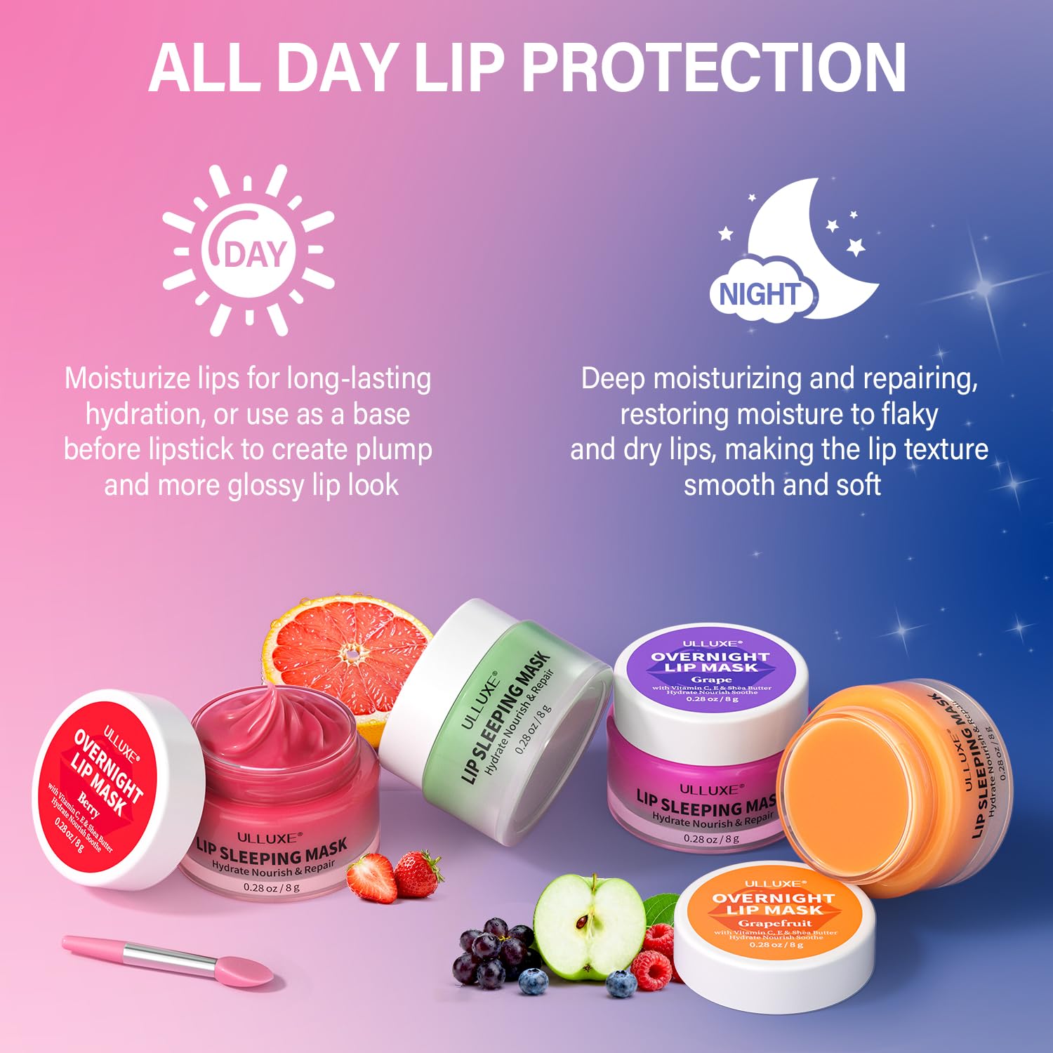 La textura suave ulluxe facilita hidratación diaria de los labios.