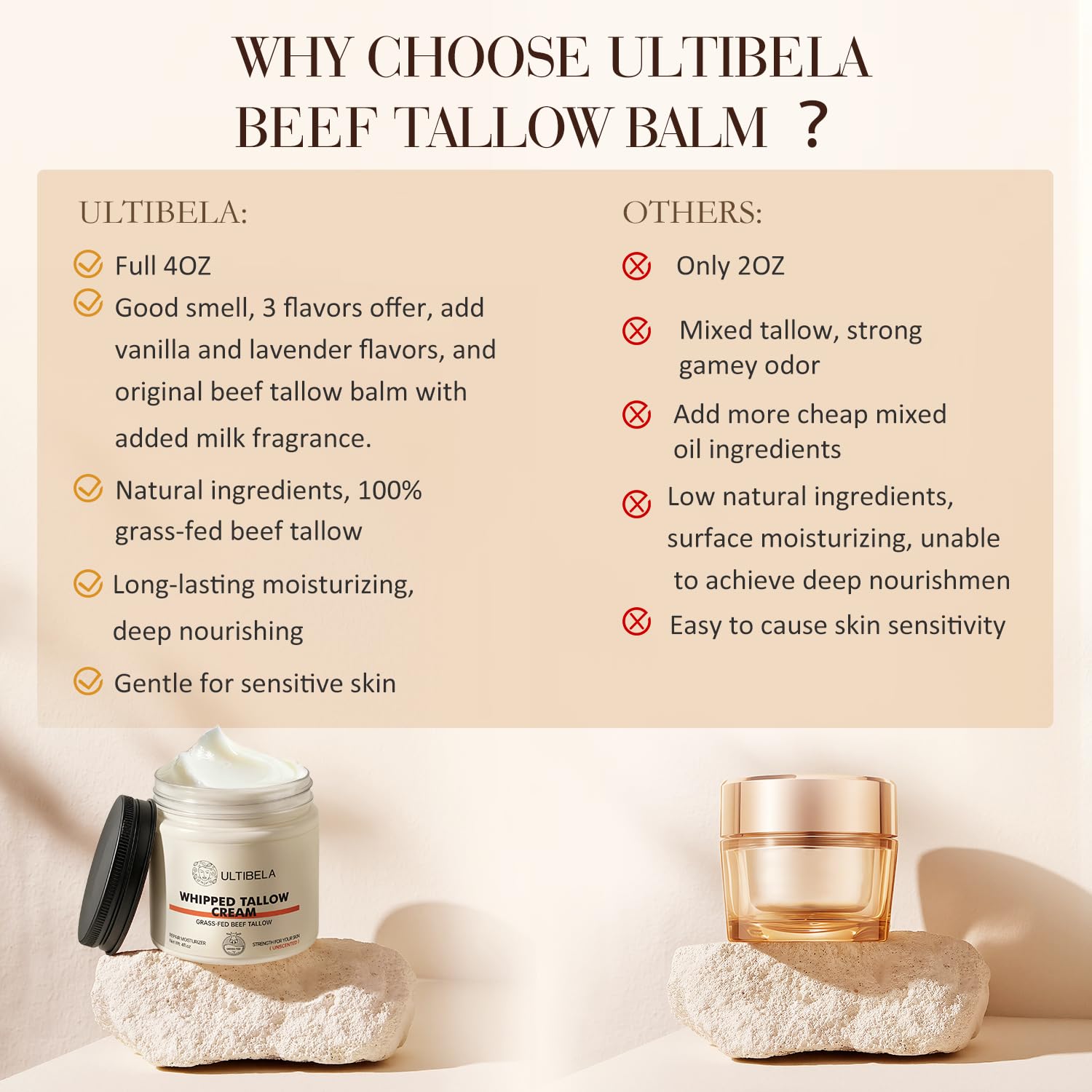 ULTIBELA aroma vainilla, balm suave para un cuidado diario