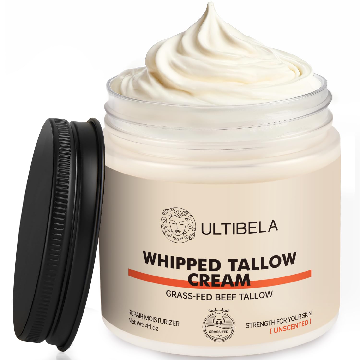 ULTIBELA grasa de res balm en bote para hidratación suave de piel seca