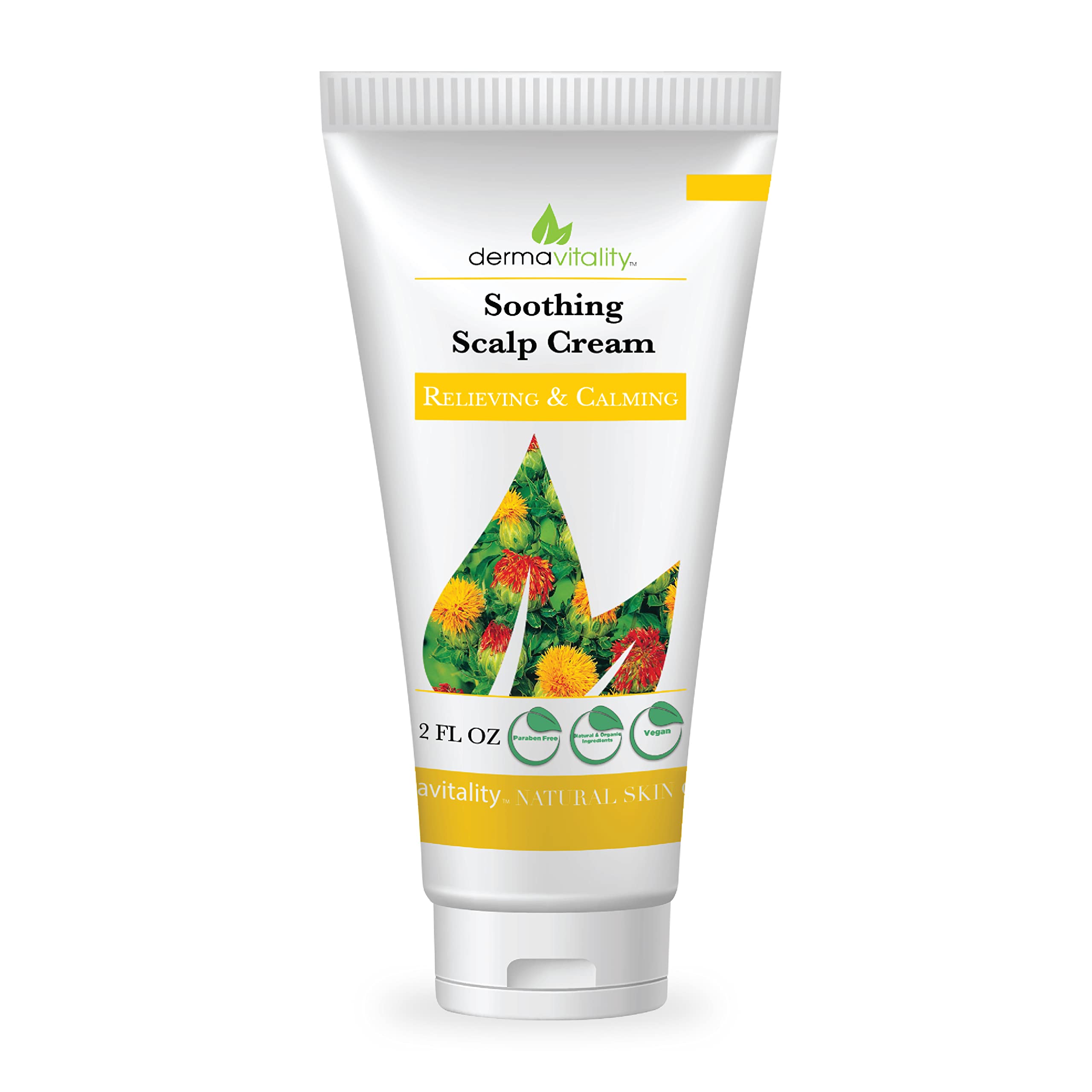 Dermavitality crema calmante para cuero cabelludo con ingredientes orgánicos