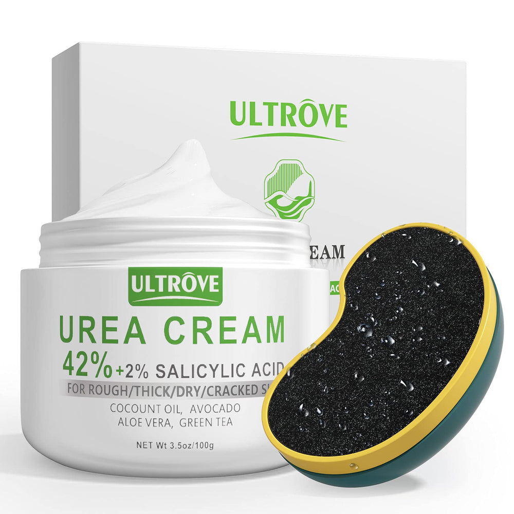 Ultrove crema de urea 42% en frasco para pies suaves.