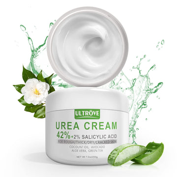 Ultrove Urea Cream 42% en frasco frente, hidratación profunda para piel seca.