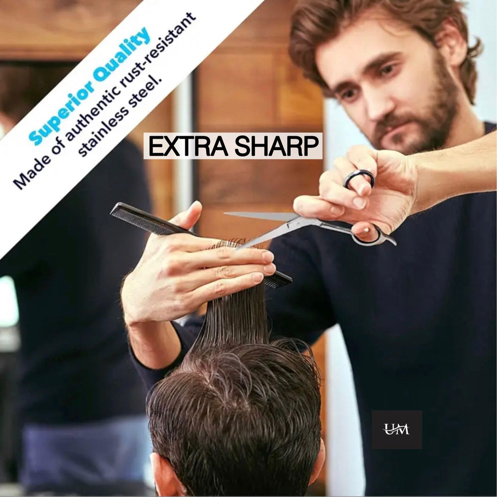 Tijeras UM Supplies para uso profesional en salón.