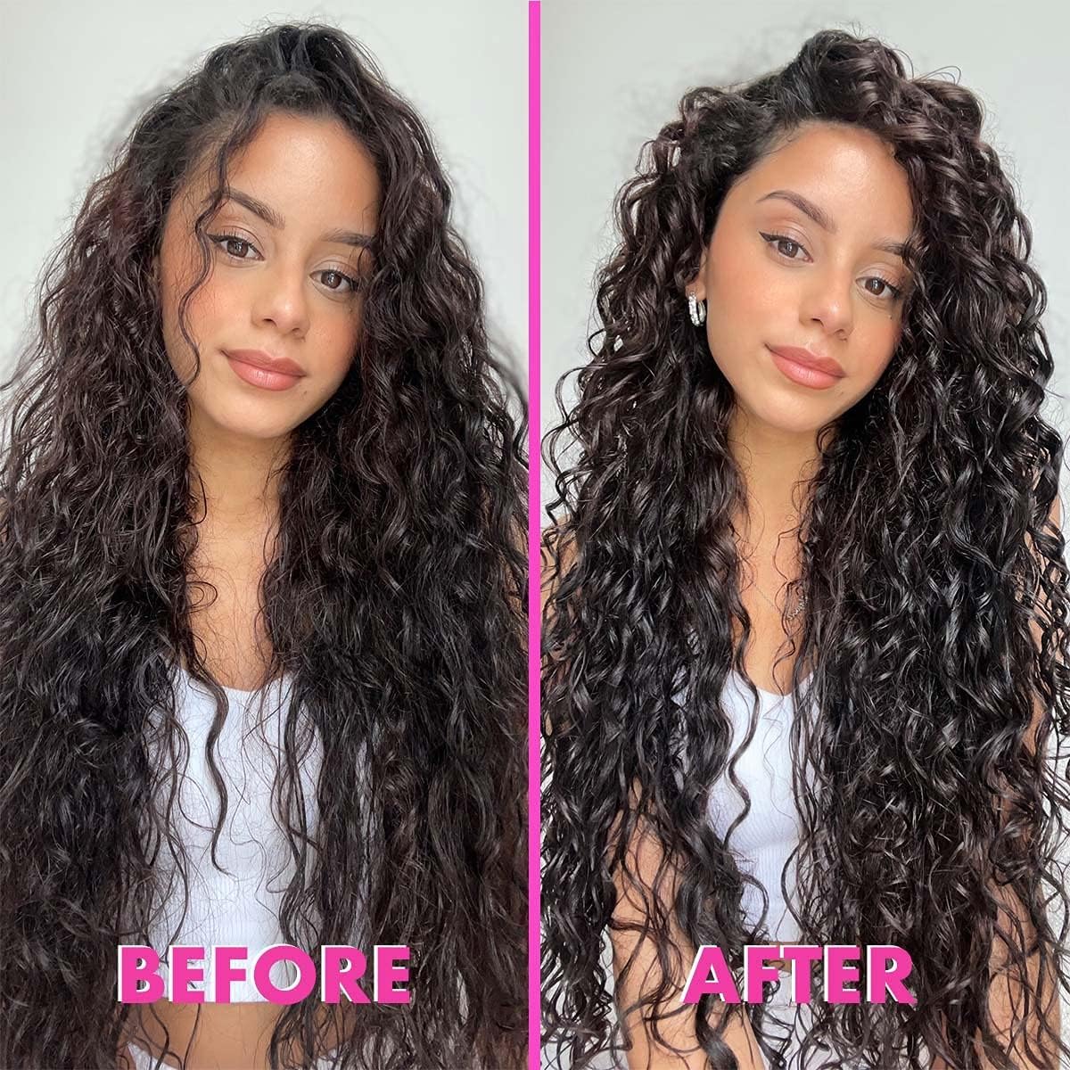 Umberto Giannini Curl Jelly applying through mid-lengths for defined curls.