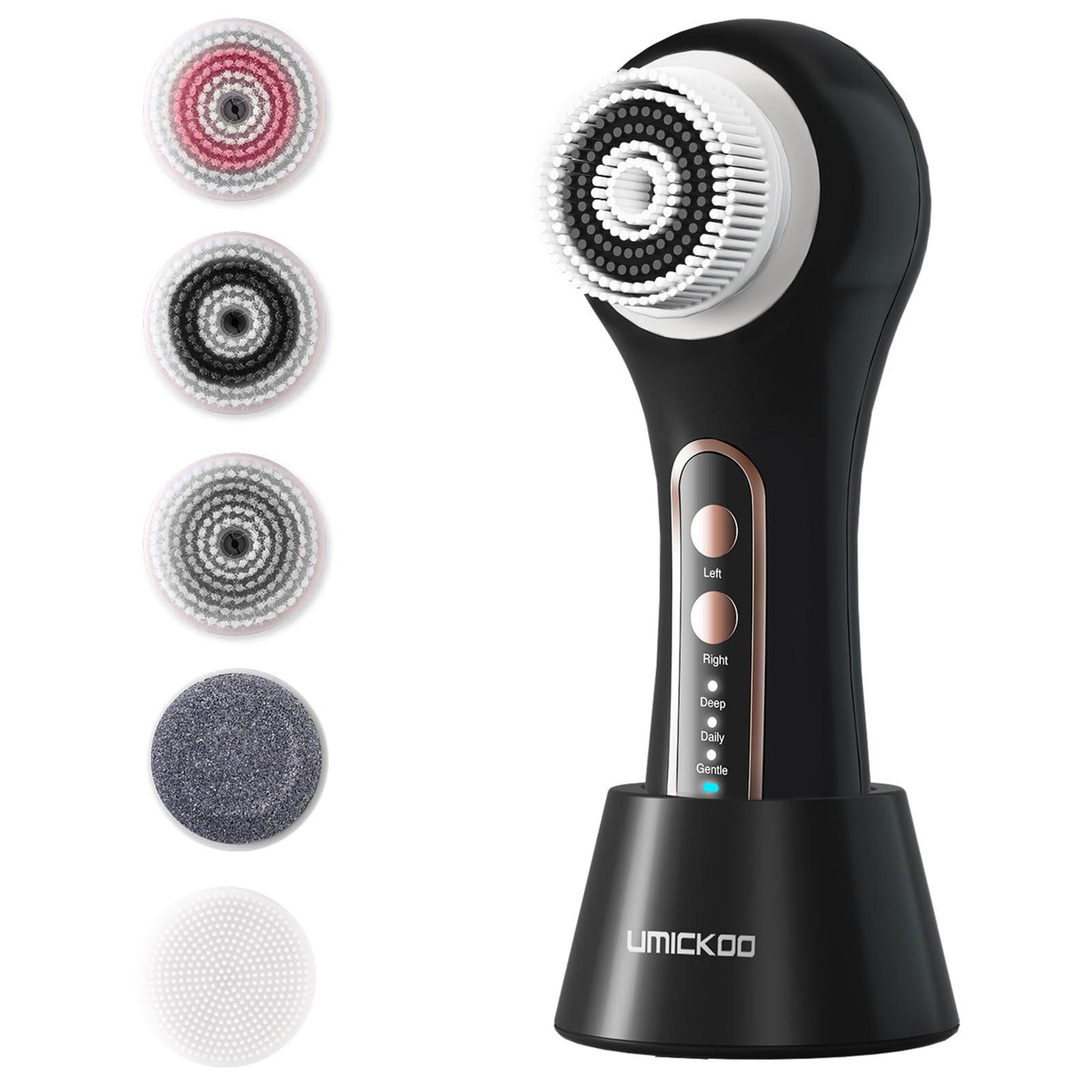 Umickoo exfoliador facial con giro doble para limpieza profunda diaria.
