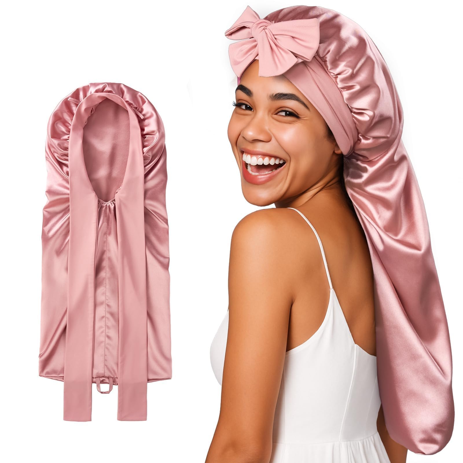 Bonnet Umisleep en soie 22 momme pour dormir, douceur des cheveux.