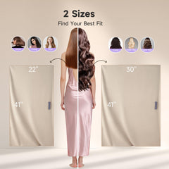 Umisleep toalla para cabello largo con banda elástica amplia que no se desliza.