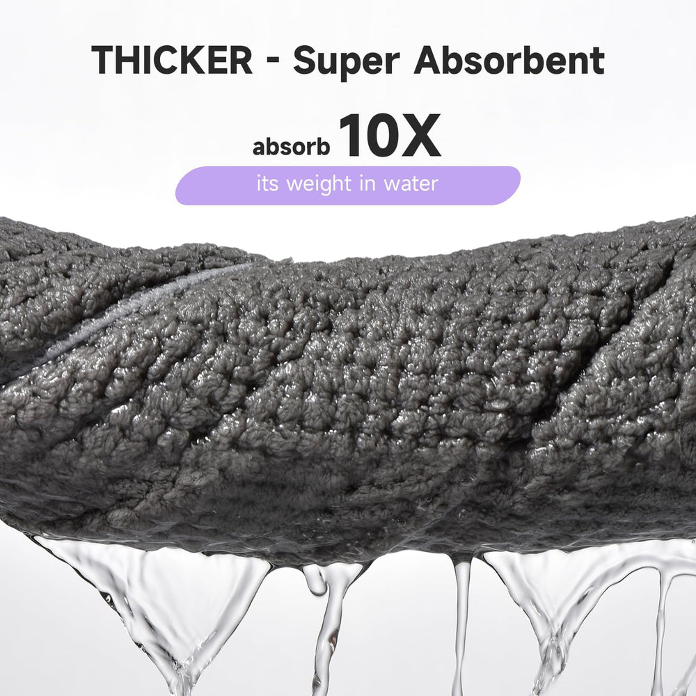 Toalla de microfibra Umisleep 26x10, tamaño ideal para cabello grueso.