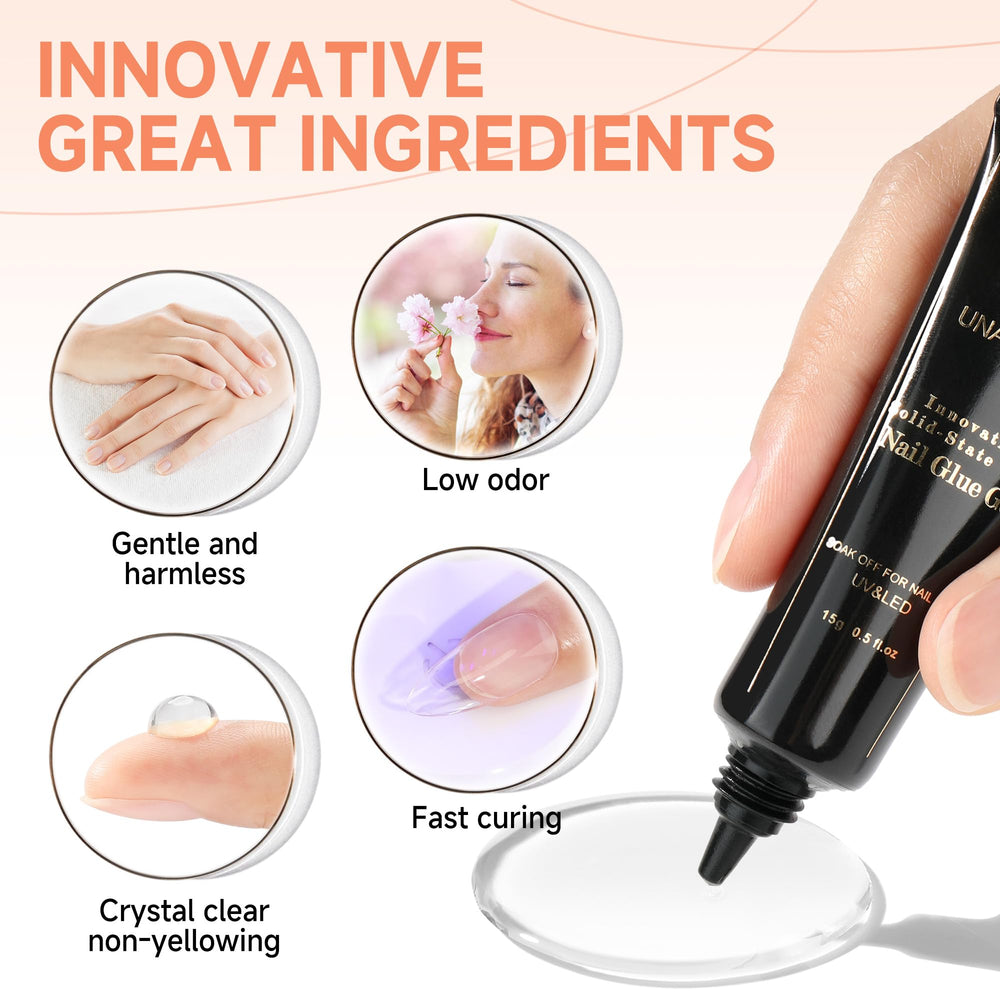 UNA GELLA: adhesión fuerte en extensiones de gel suave