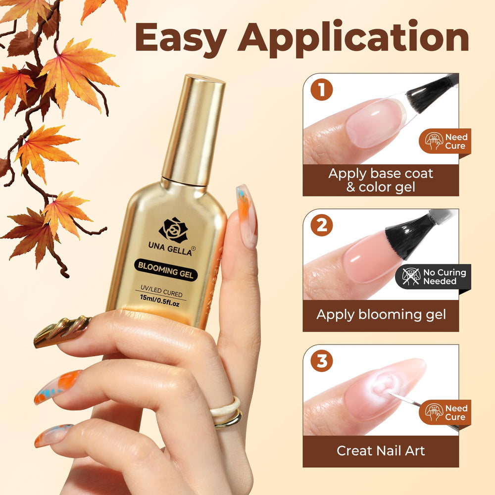 UNA GELLA Blooming Gel: arte suave para principiantes con resultados nítidos.