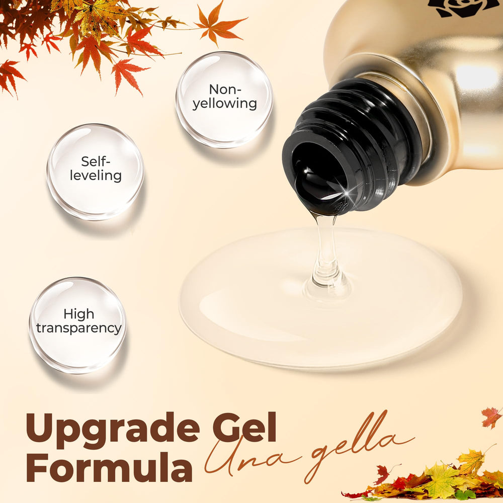 UNA GELLA Blooming Gel: efecto gema, destellos sutiles para uñas llamativas.