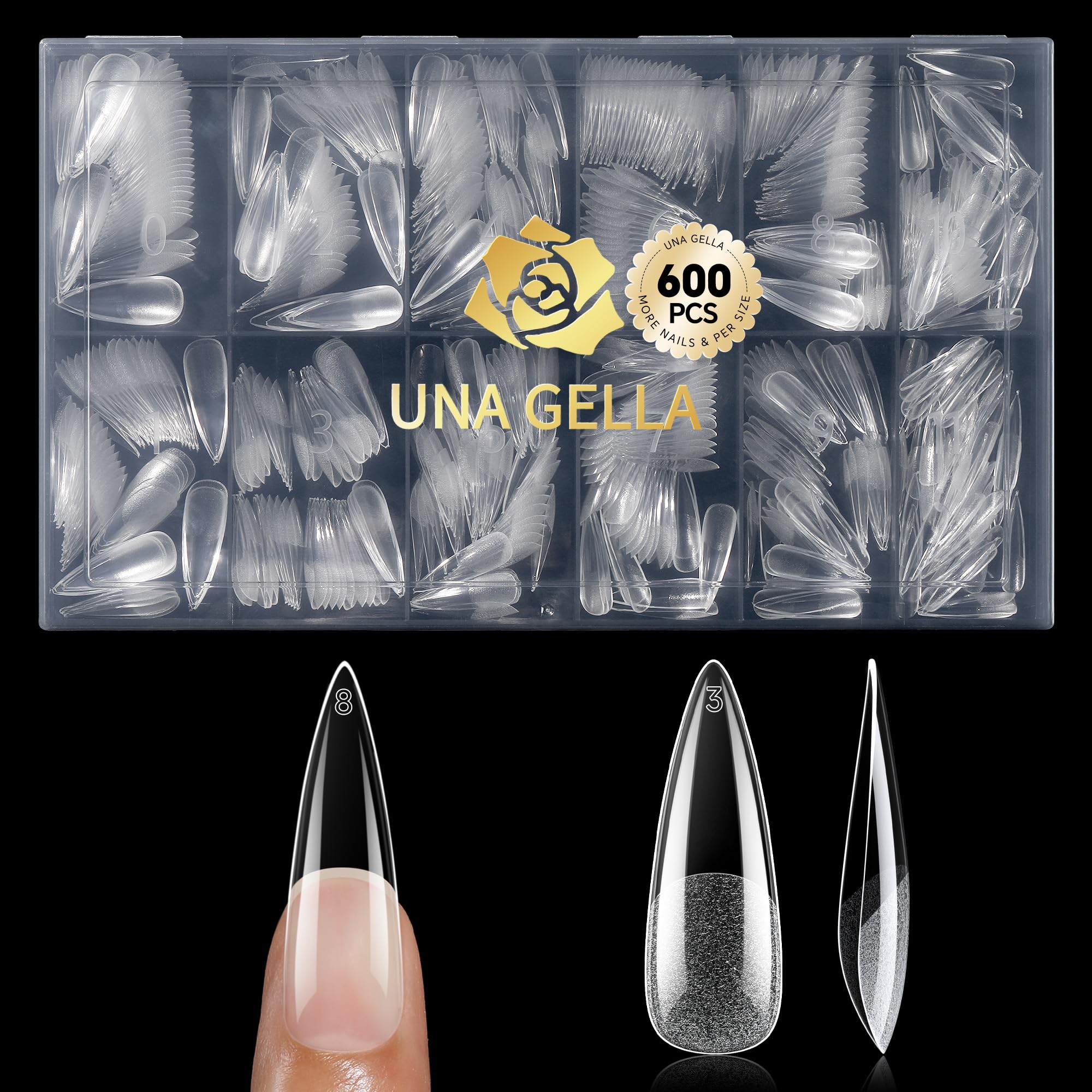 UNA GELLA puntas aguja alargadas para un estilo puntiagudo y moderno
