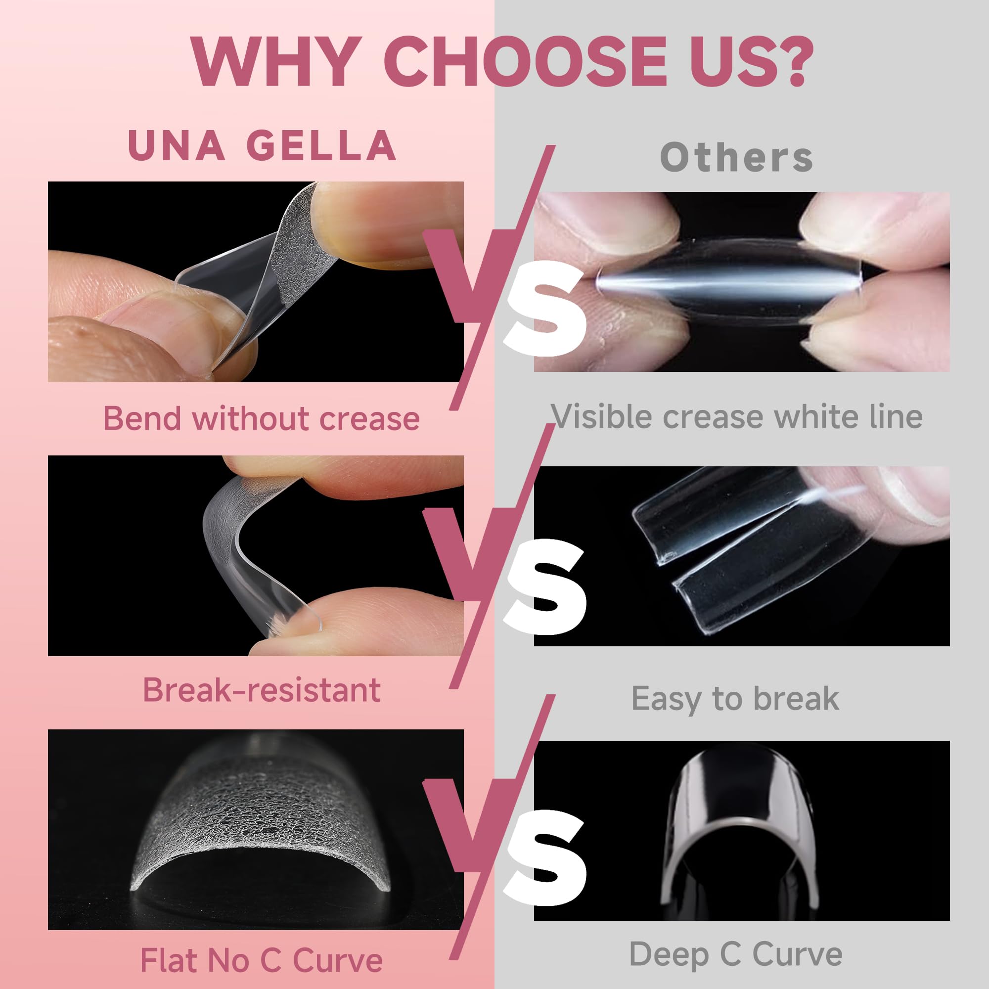 Incluye 12 tallas para un ajuste perfecto en UNA GELLA.