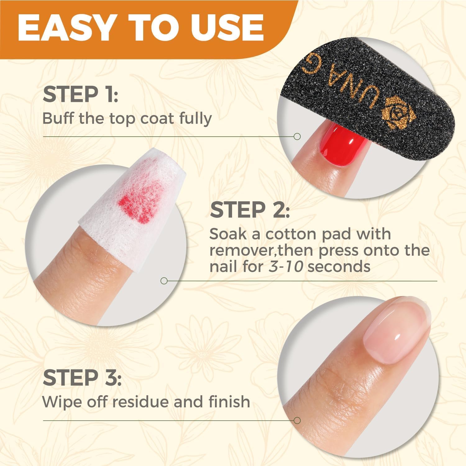 UNA GELLA quitaesmalte para eliminar adhesivo de gel con seguridad.