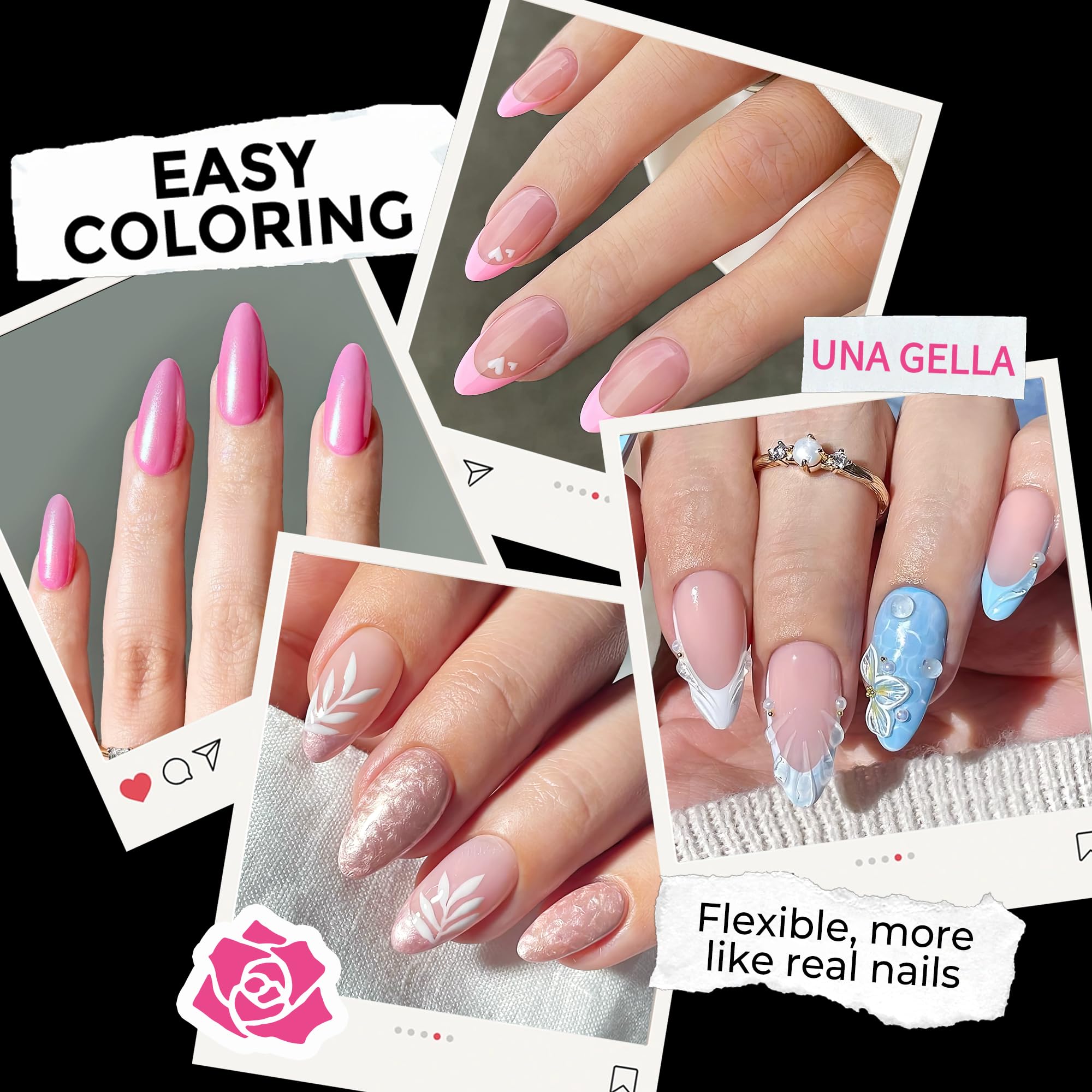 UNA GELLA: cobertura transparente para un look natural
