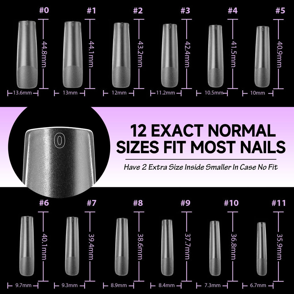 UNA GELLA XXL tips sin olor para uñas.
