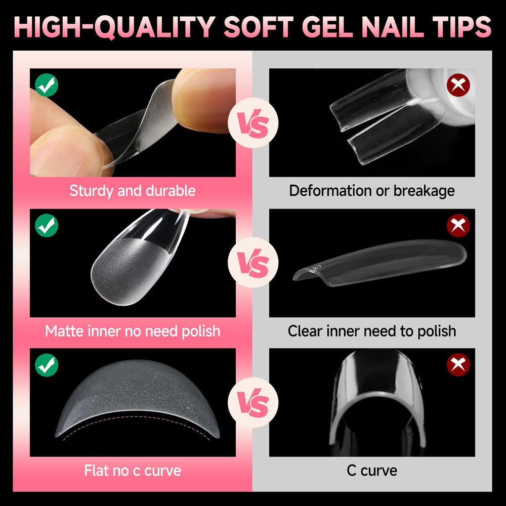 UNA GELLA kit de 504 piezas para extensiones y arte.