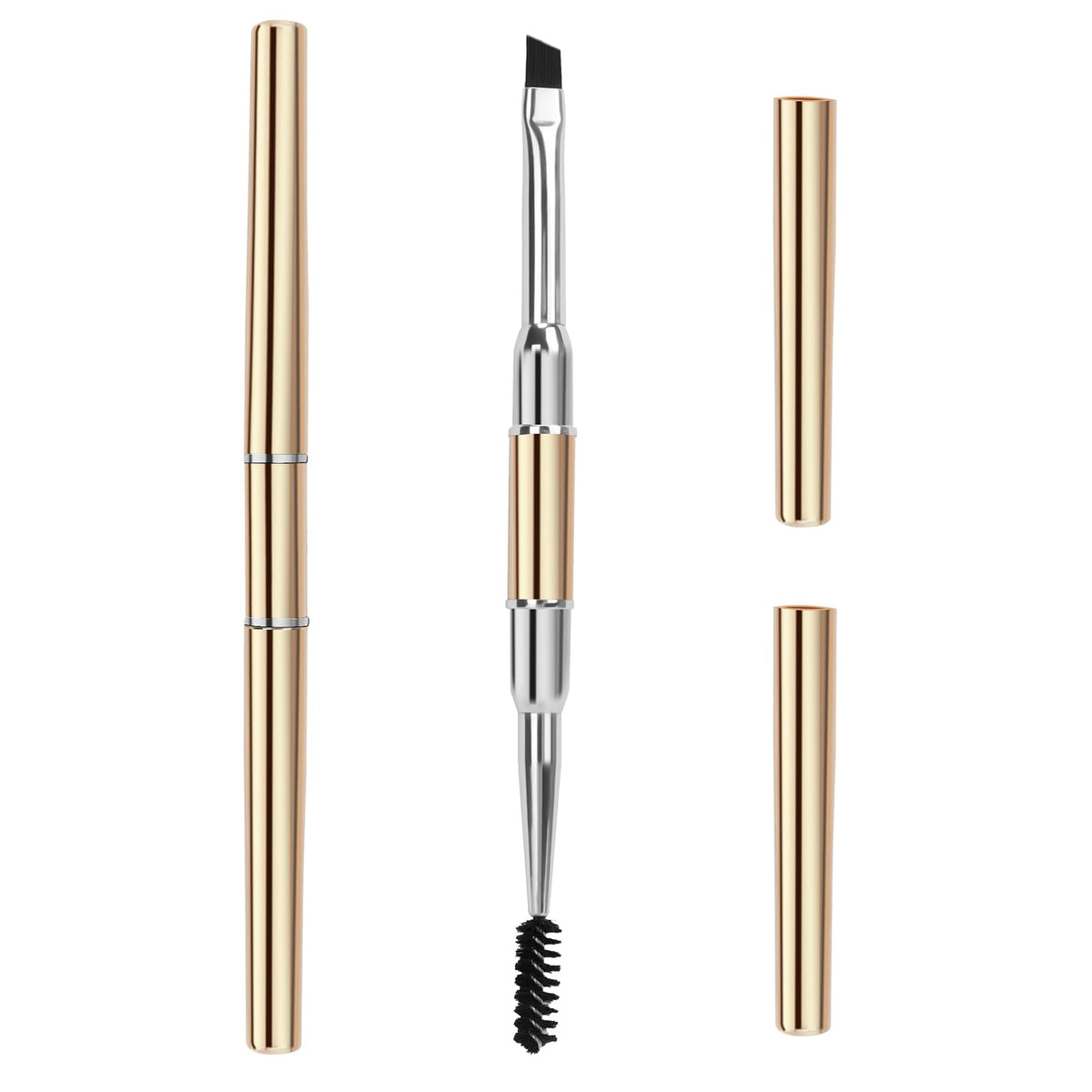 Pincel doble extremo de Unaone para cejas y pestañas, precisión asegurada.
