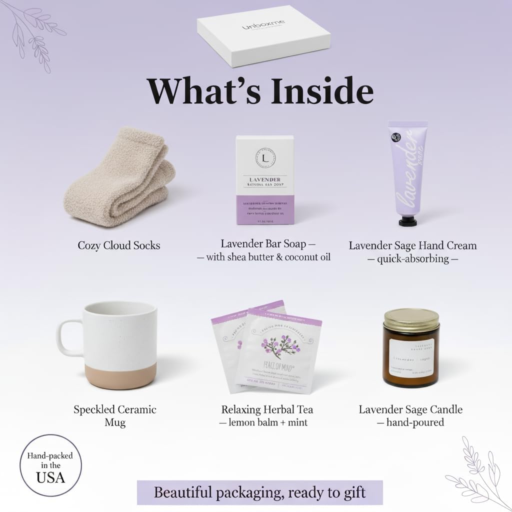 Crema de manos lavanda y salvia de Unboxme: cuidado suave para la piel.