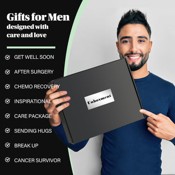 UNBOXMENT black gift box reveals premium care