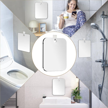 Espejo de ducha UNBREAKABL MIRO de 10.7x8 pulgadas para afeitado detallado