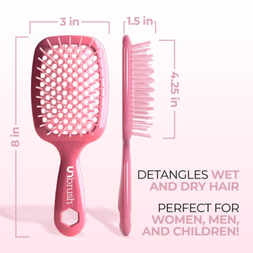 FHI Heat UNbrush funciona en cabello húmedo o seco con suavidad