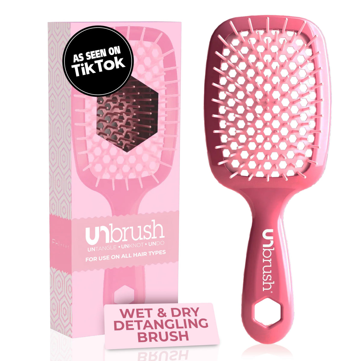 FHI Heat UNbrush con cerdas DuoFlex desenreda sin dolor en cabello rizado