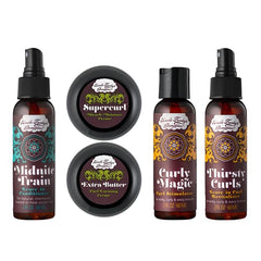 Uncle Funky's Daughter Thirsty Curls, aplicación sin enjuague, brillo y elasticidad para rizos.