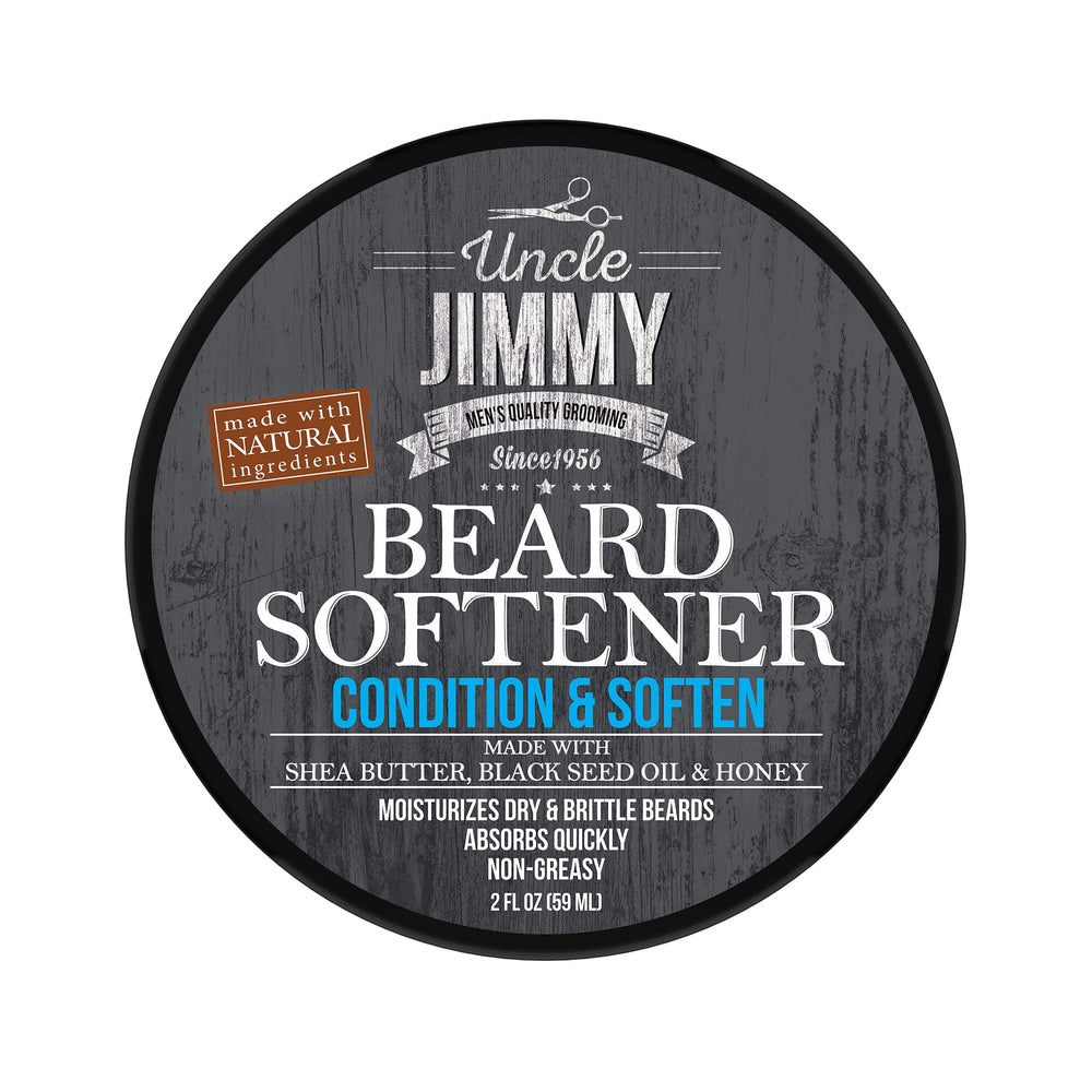 Uncle Jimmy Barba botella vertido: suaviza e hidrata para barba más manejable.