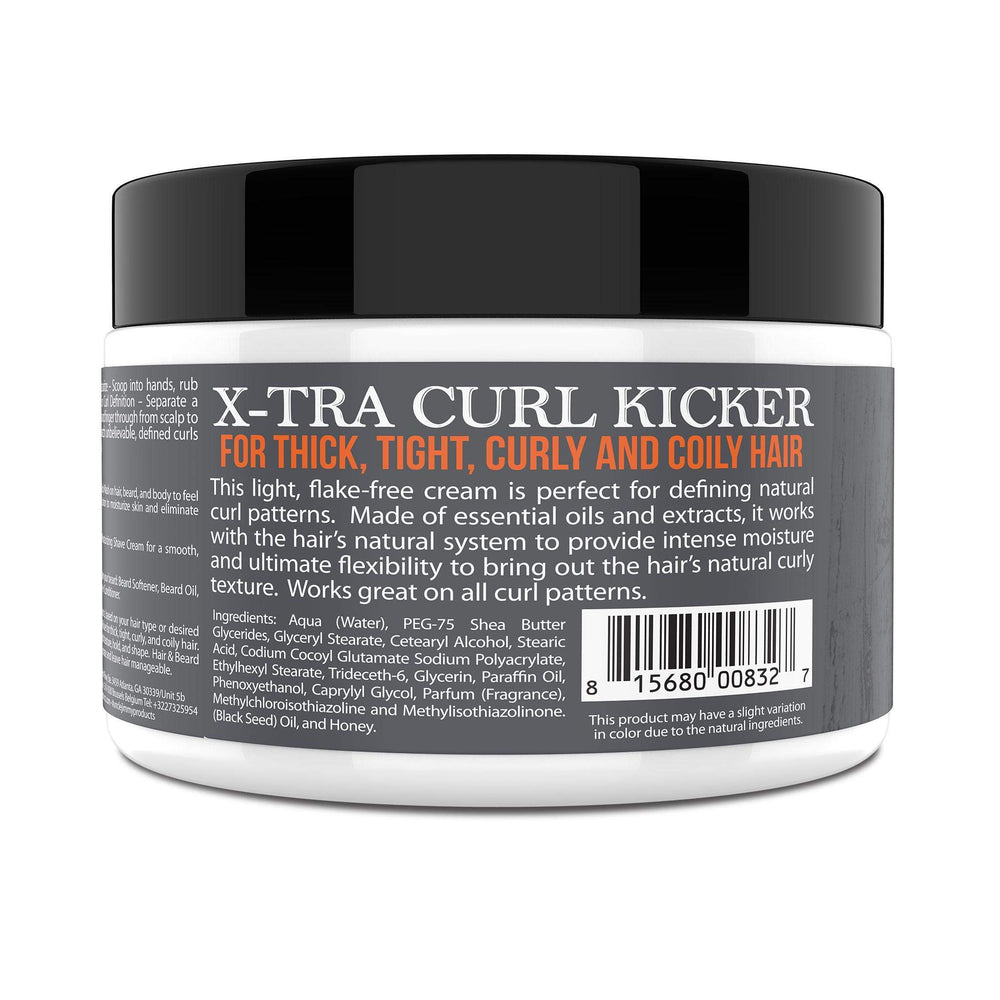 Uncle Jimmy X-TRA Curl-Kicker controla el frizz para un acabado suave.