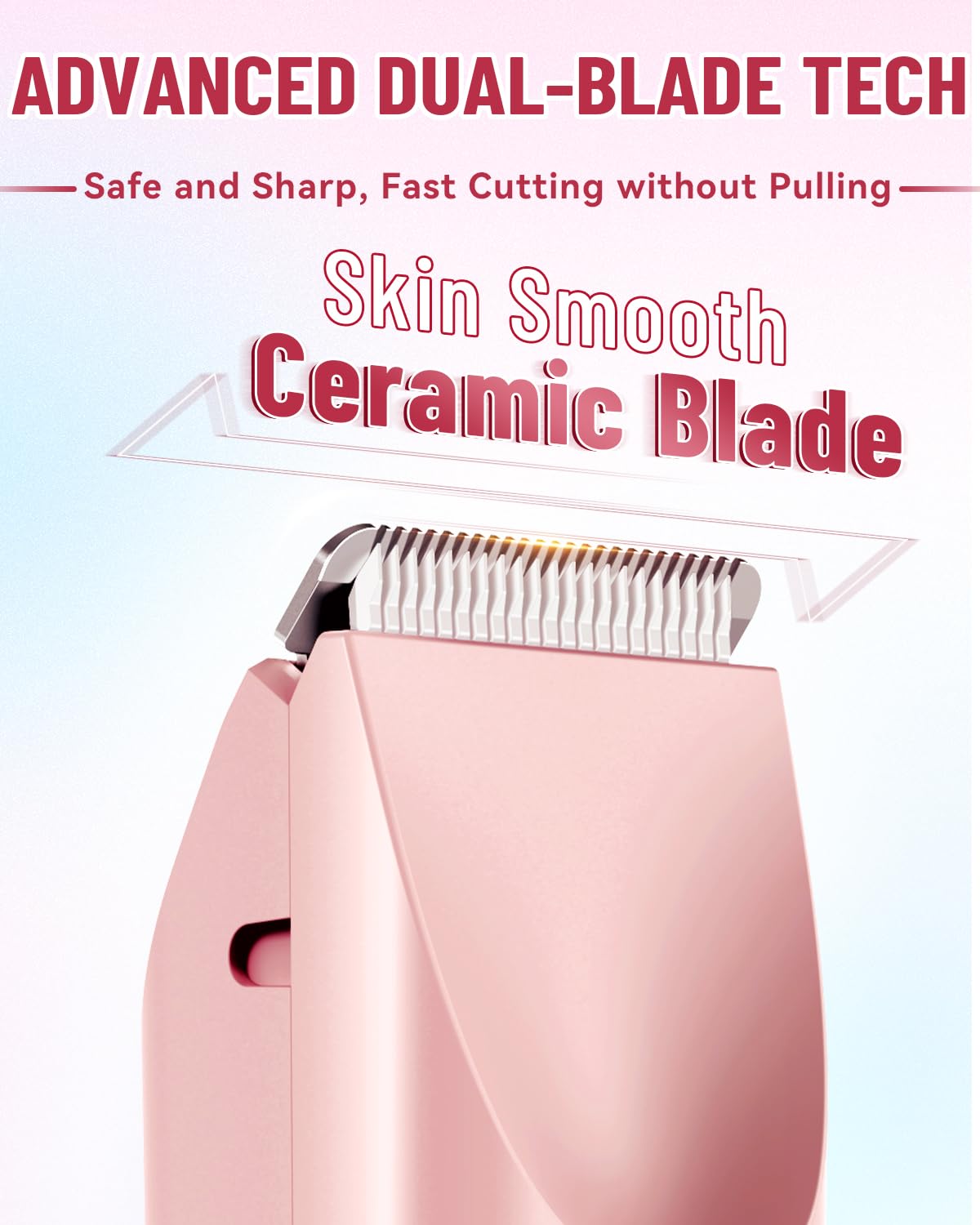 Dermawave Bikini Shaver 2.0, carga USB-C para cuidado diario.