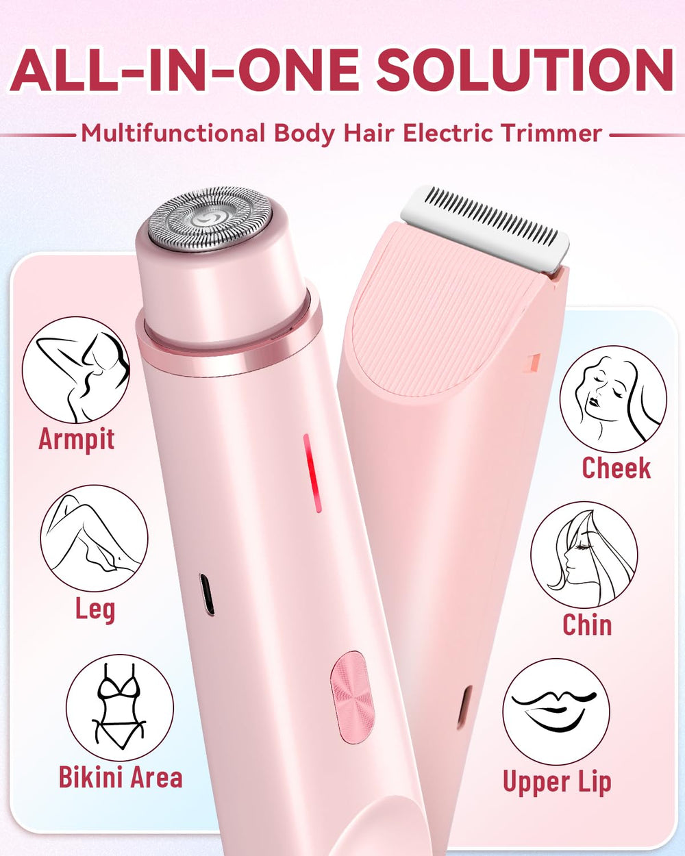 Dermawave Bikini Shaver 2.0, impermeable para uso en ducha o seco.