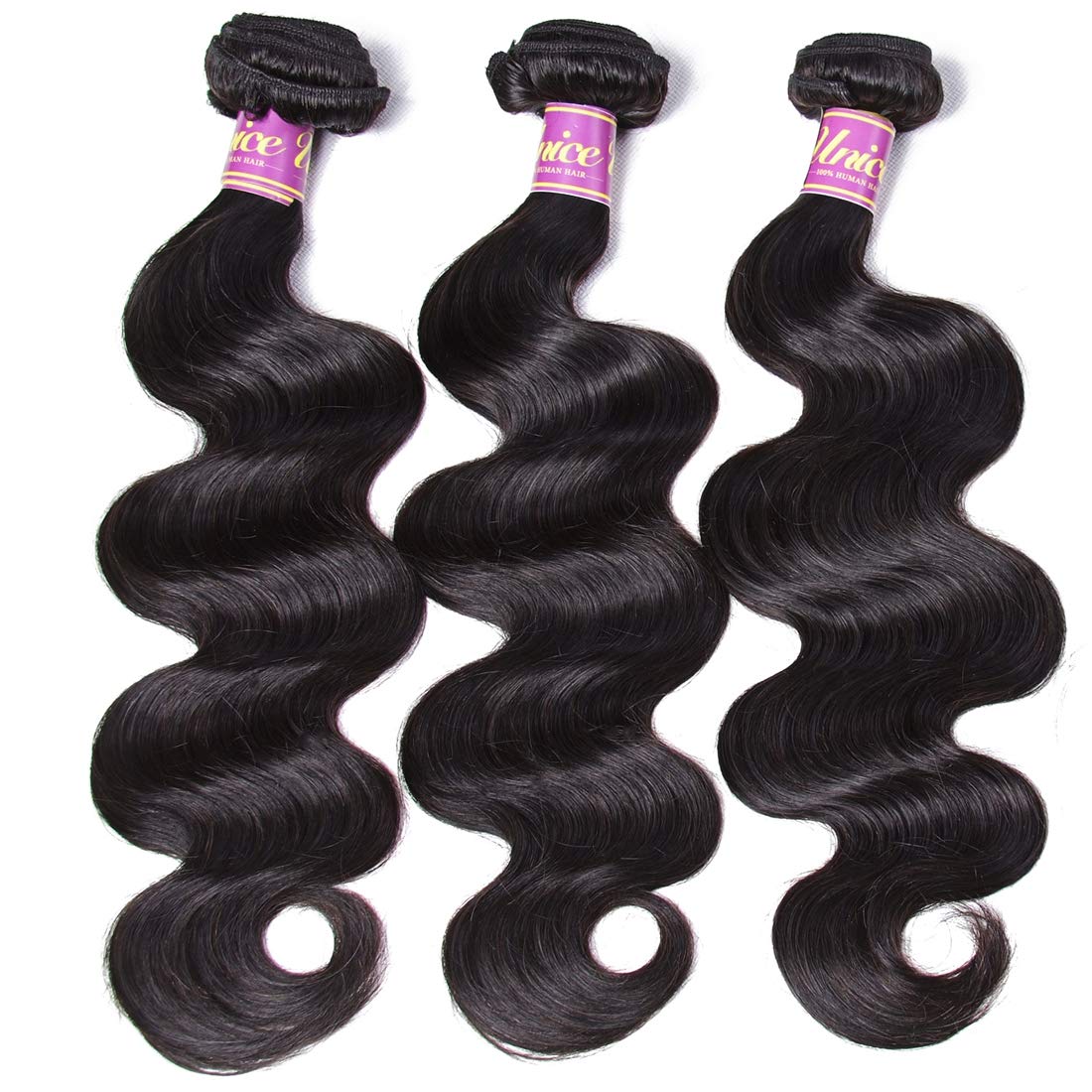 unice cabello negro natural brasileño con onda para peinados versátiles