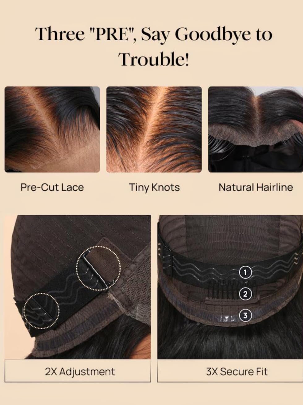 UNICE Curly Wig de 18 pulgadas en modelo