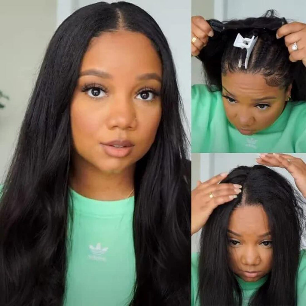 UNICE V Part Wigs root color blend demonstrates natural-looking ombre