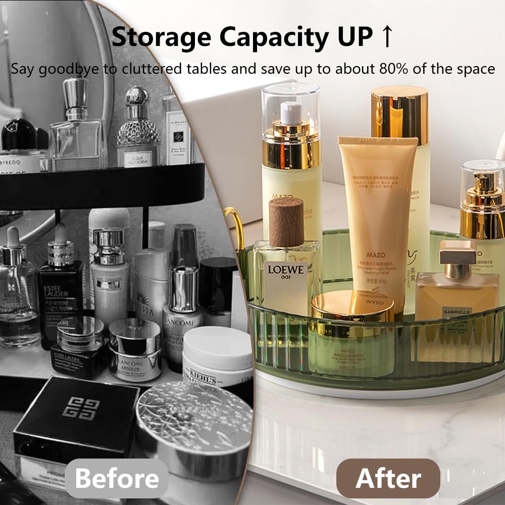 UNICOMVSX organizador para perfumes y fragancias, giro estable y fácil de limpiar.