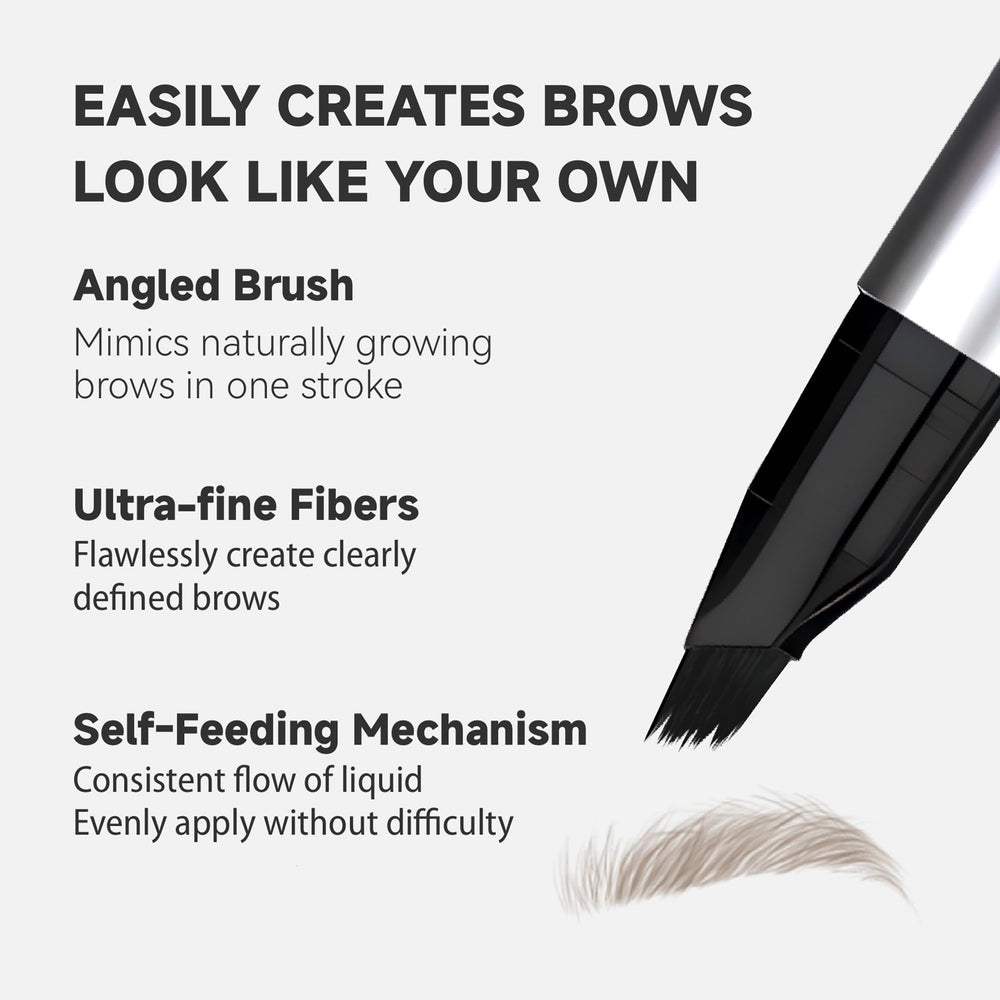 Unicos lápiz cejas aplicación suave y constante.