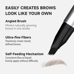 Unicos lápiz cejas aplicación suave y constante.