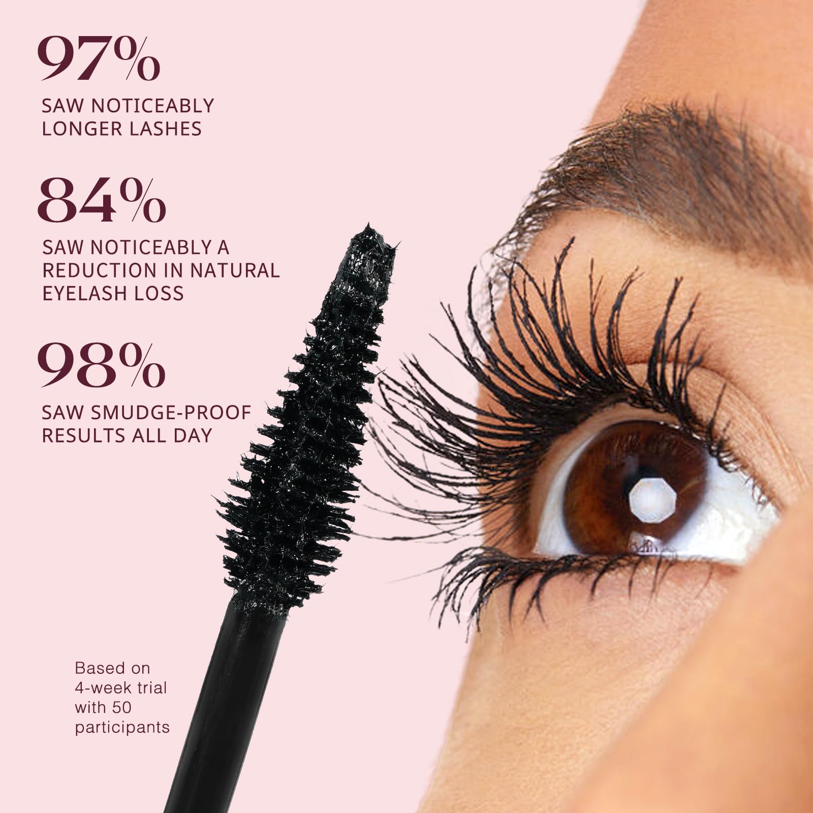 Unidollssbeauty Tubing Mascara Negro volumen intenso sin grumos.