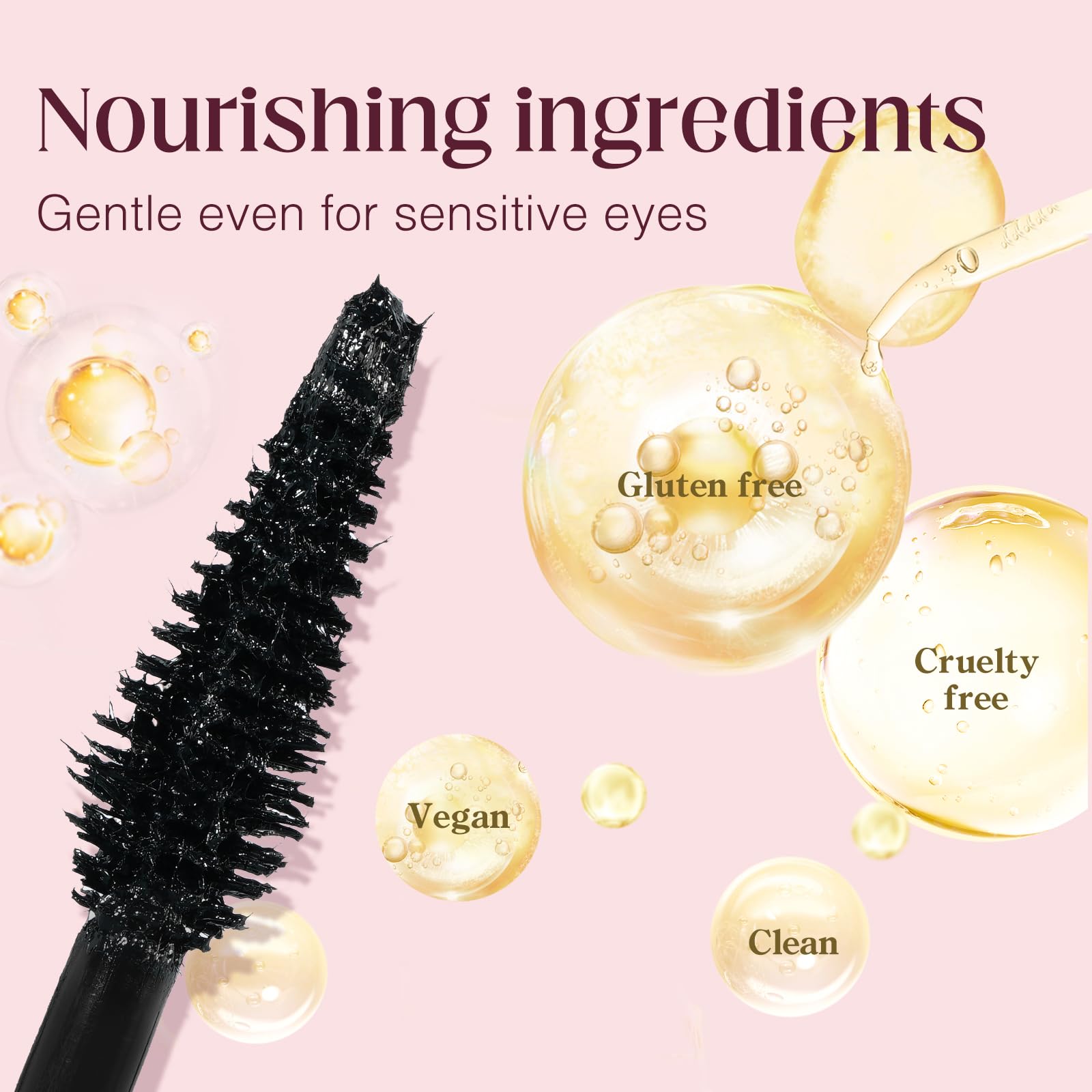 Sin gluten y apta para usuarios de lentes de contacto con Unidollssbeauty.