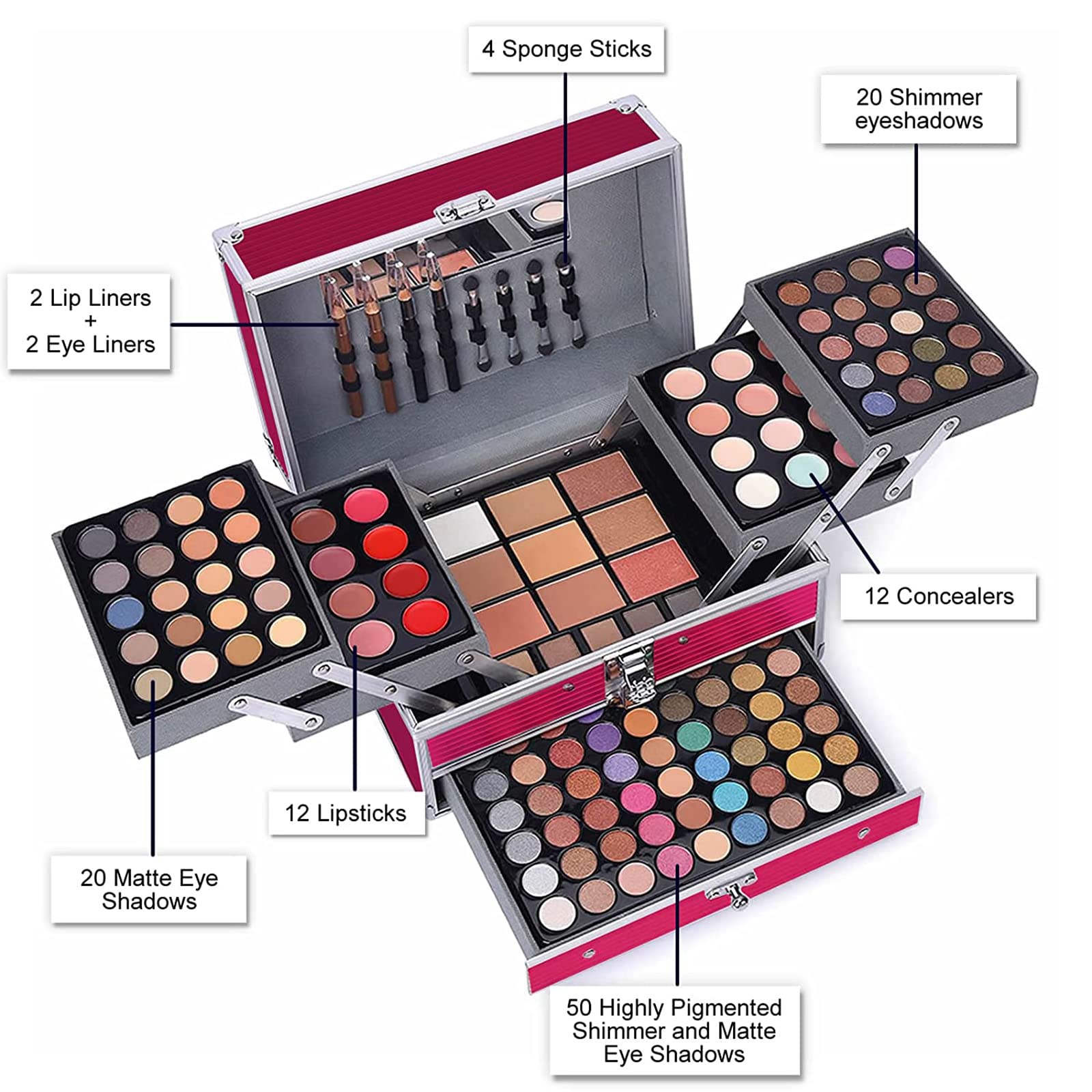 UNIFULL kit portátil con espejo grande para retoques en cualquier momento