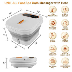 UNIFULL spa-pie-control-tactil-remoto: ajuste de temperatura cómodo desde el sofá.