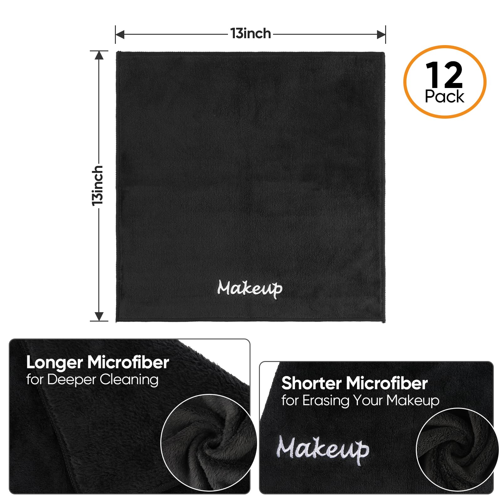 UNIMADE toallas negras resistentes a manchas para uso profesional