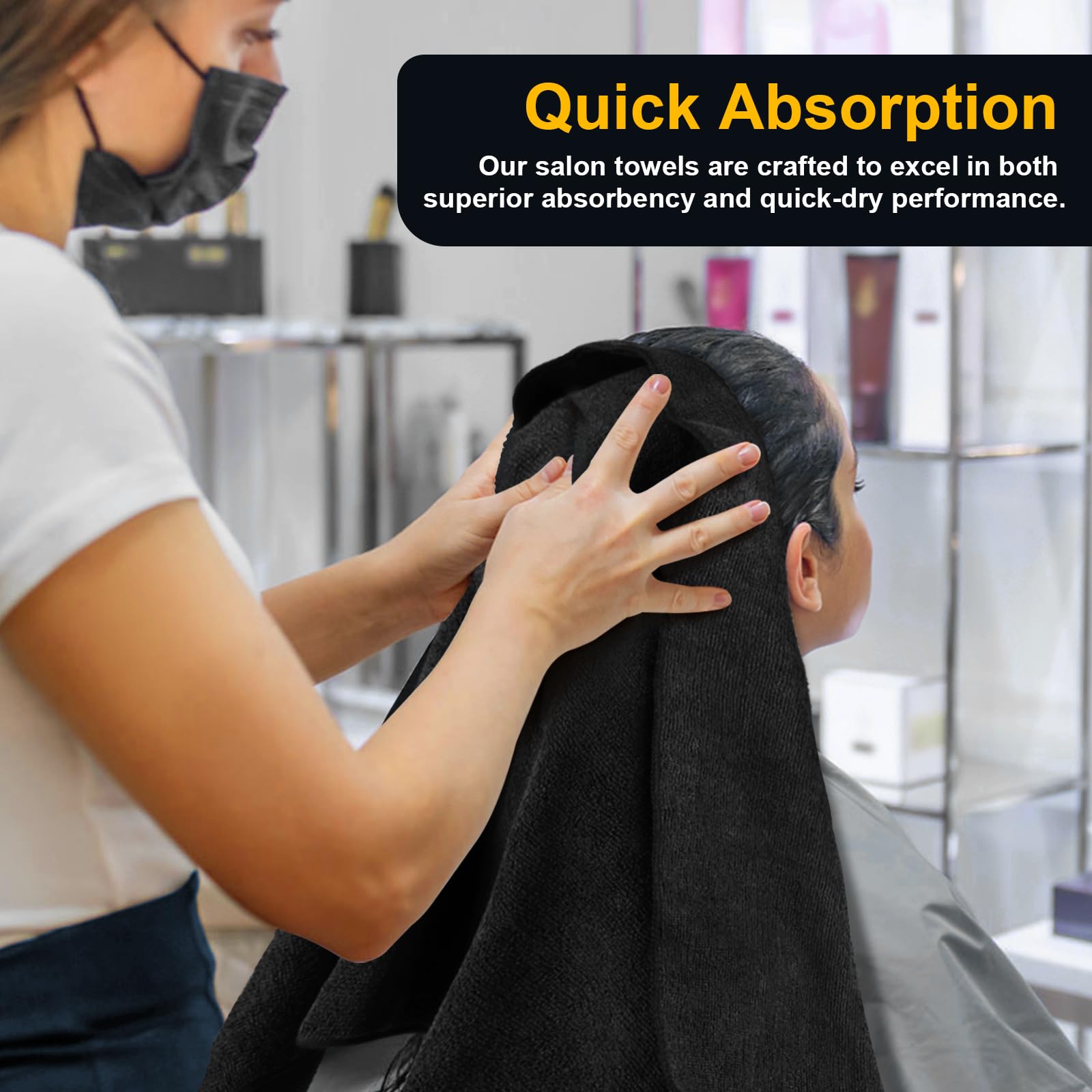 UNIMADE toallas grandes 16x29 para secar cabello y piel con suavidad.