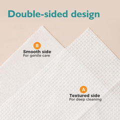 UNIMADE: textura ultra suave de toallitas faciales, cuidado suave para piel sensible.