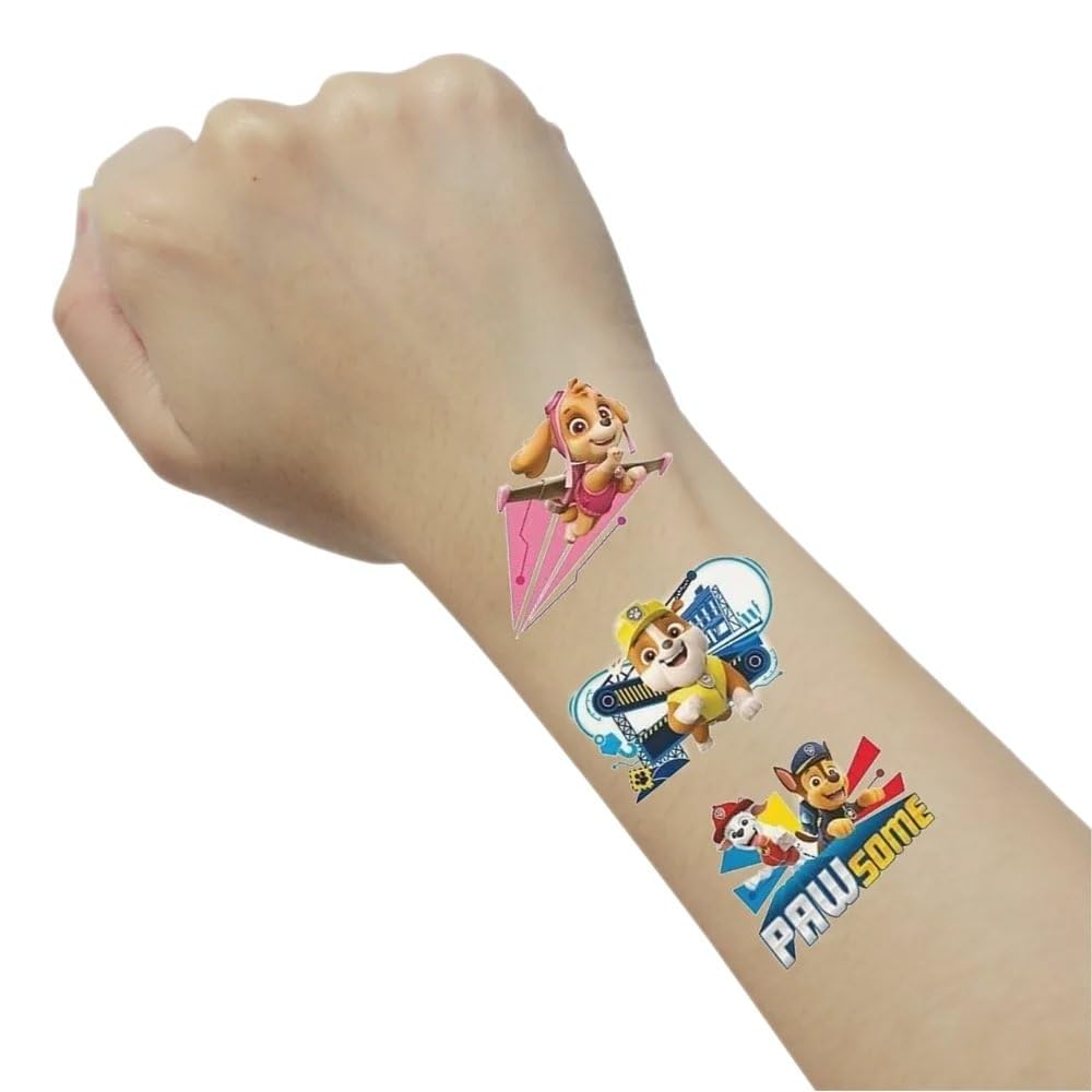 Unique Paw Patrol: tatuajes para fiestas temáticas, divertidos y seguros