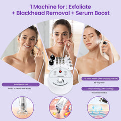 UNOISETION Diamond Microdermabrasion, cabezales de distintos finos para áreas faciales