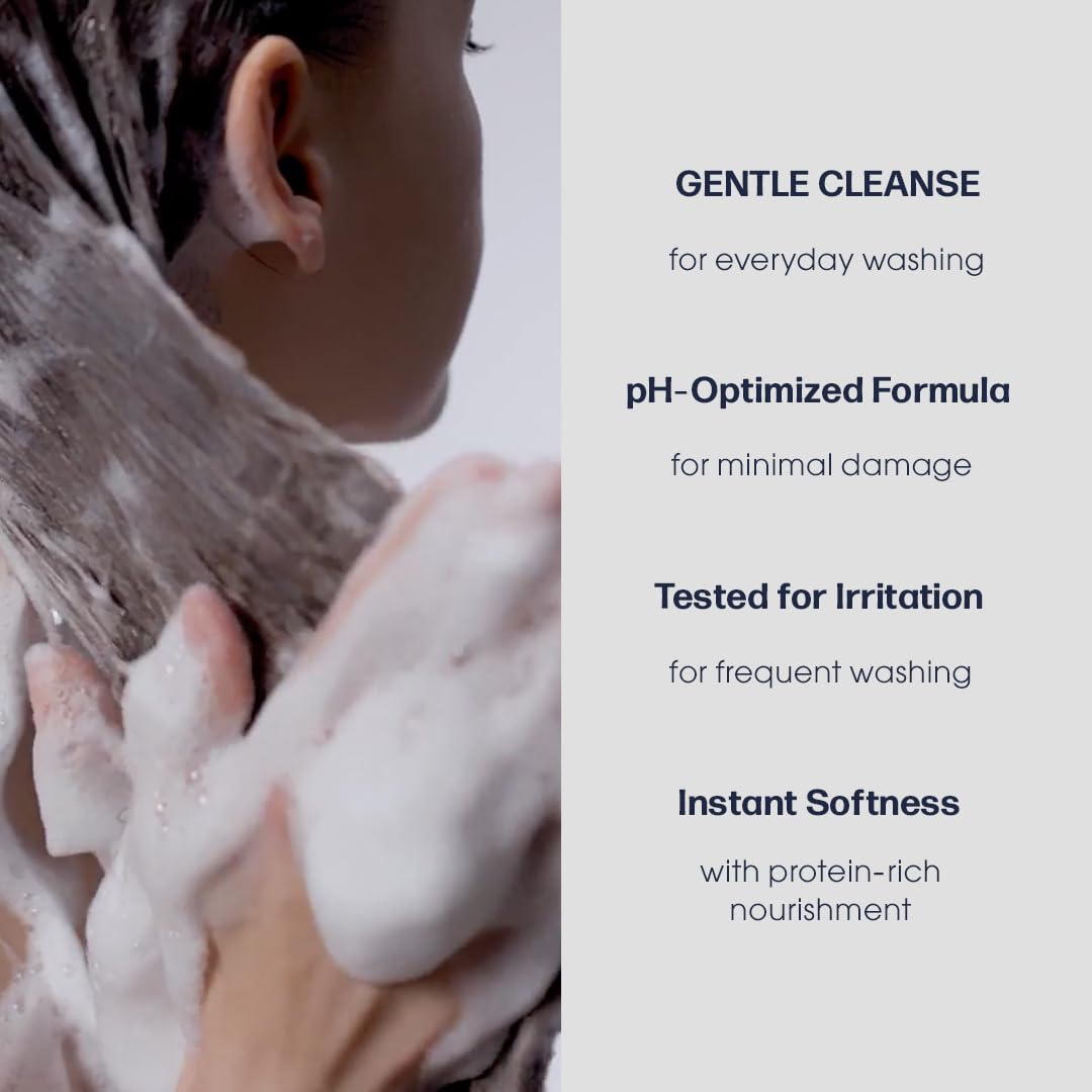 UNOVE shampooing réparateur, cuir chevelu nettoyé en douceur et fraîcheur.