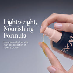UNOVE Esencia Seda: control del frizz y protección contra calor para mechones.