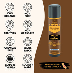 Untamed Organics bálsamo labial con cera de abejas, nutrición natural.